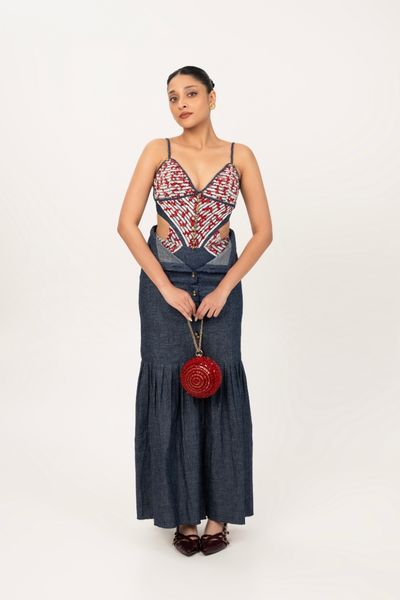 Thalam Body suit and skirt