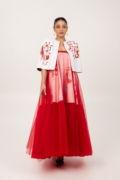 Mudra Caped gown