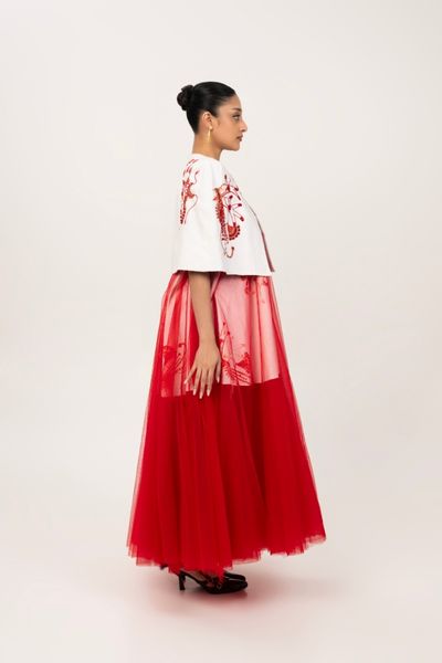 Mudra Caped gown