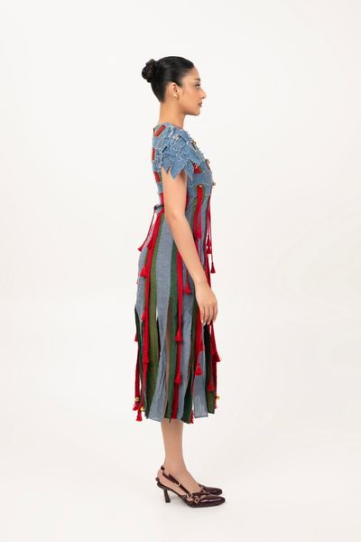 Weave Denim Dress